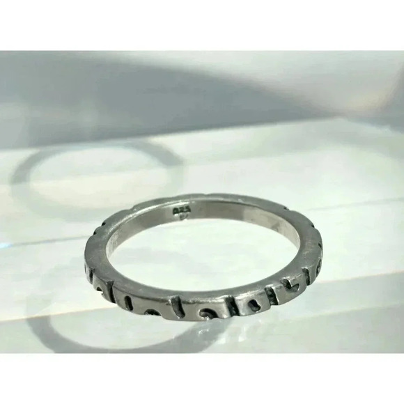 Vintage Sterling Silver Silpada Bali Style Minimalist Modernist Ring - Sz 10.75 - Picture 5 of 7